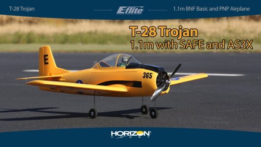 E-flite® T-28 Trojan 1.1m BNF® Basic / PNP Airplane E-flite® T-28 Trojan 1.1m BNF® Basic / PNP Airplane